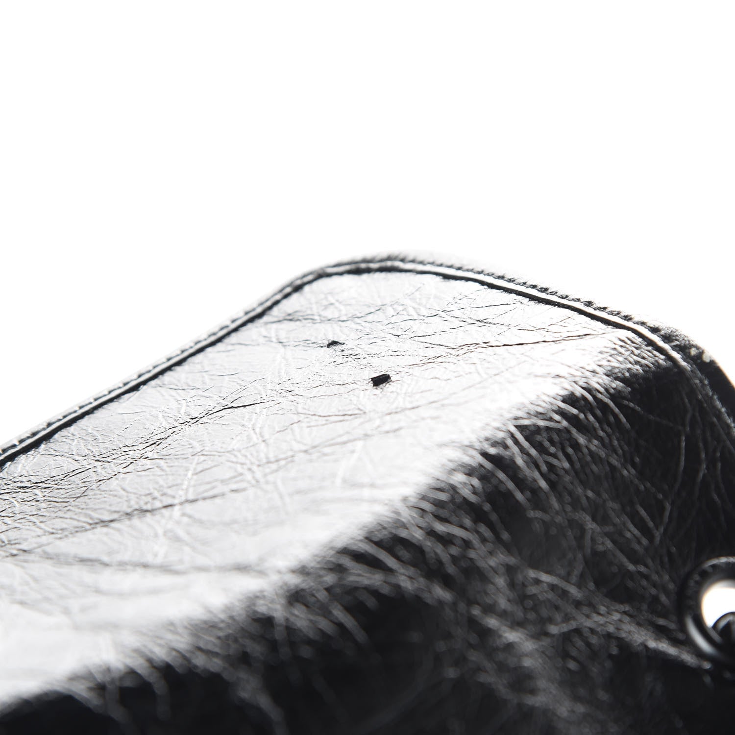 Saint Laurent Crinkled Calfskin Matelasse Monogram Large Niki Chain Satchel Black 16 of 20