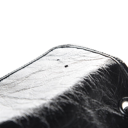 Saint Laurent Crinkled Calfskin Matelasse Monogram Large Niki Chain Satchel Black 16 of 20