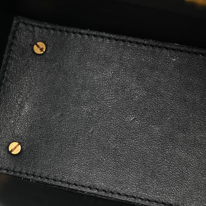 Salvatore Ferragamo Calfskin Trifolio Box Bag Black 11 of 13
