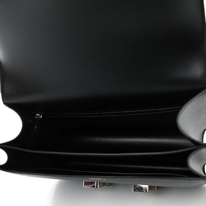Hermes Grained Monsieur Lizard Constance 24 Black Ombre 5 of 9