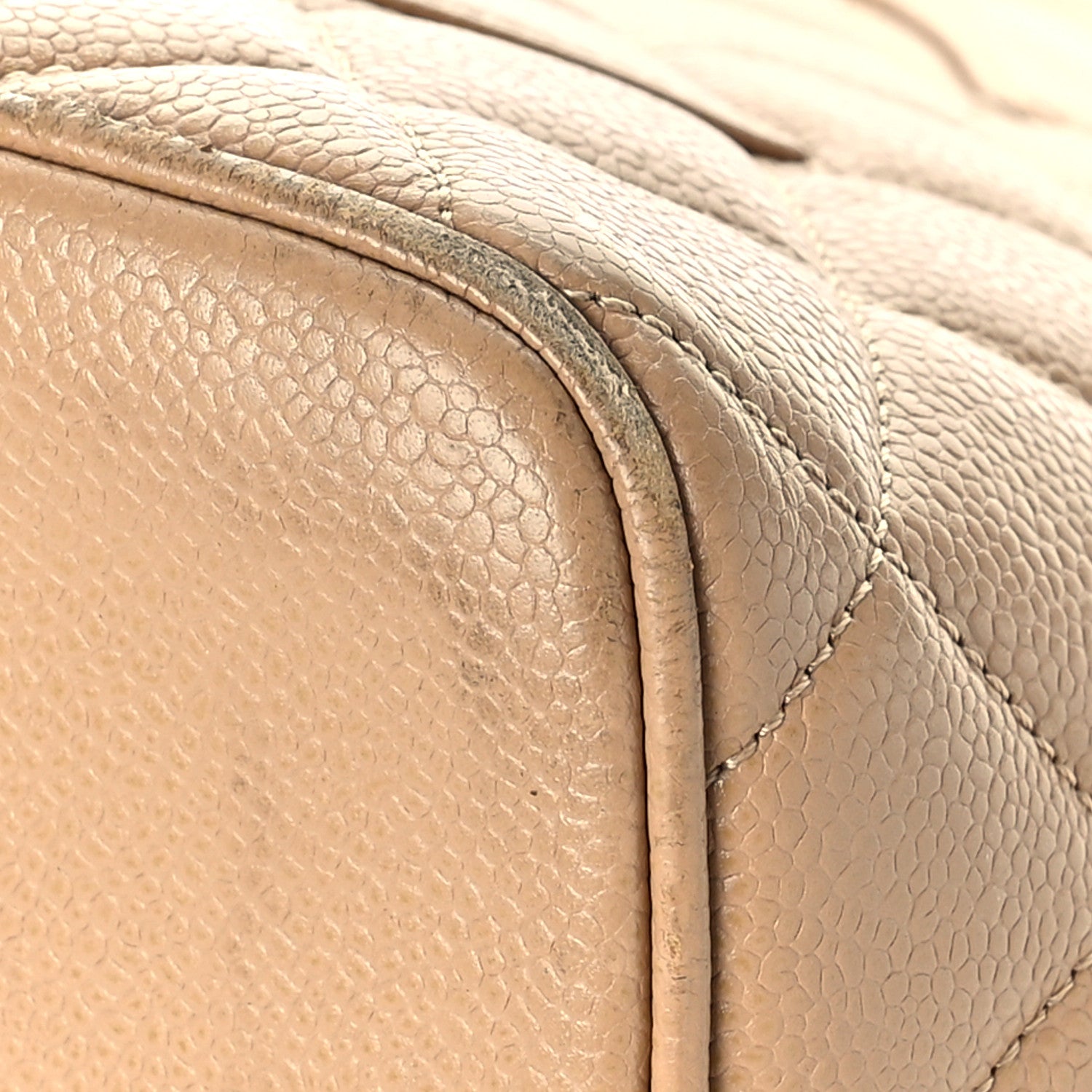 Chanel Caviar Quilted Medallion Tote Beige 9 of 24