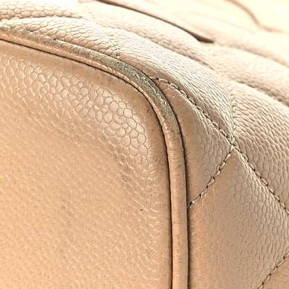 Chanel Caviar Quilted Medallion Tote Beige 9 of 24