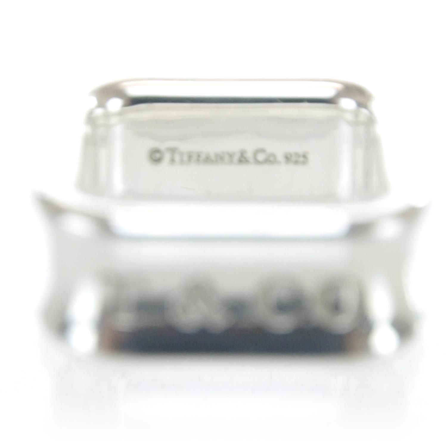 Tiffany Sterling Silver 1837 Square Ring 5 4 of 7