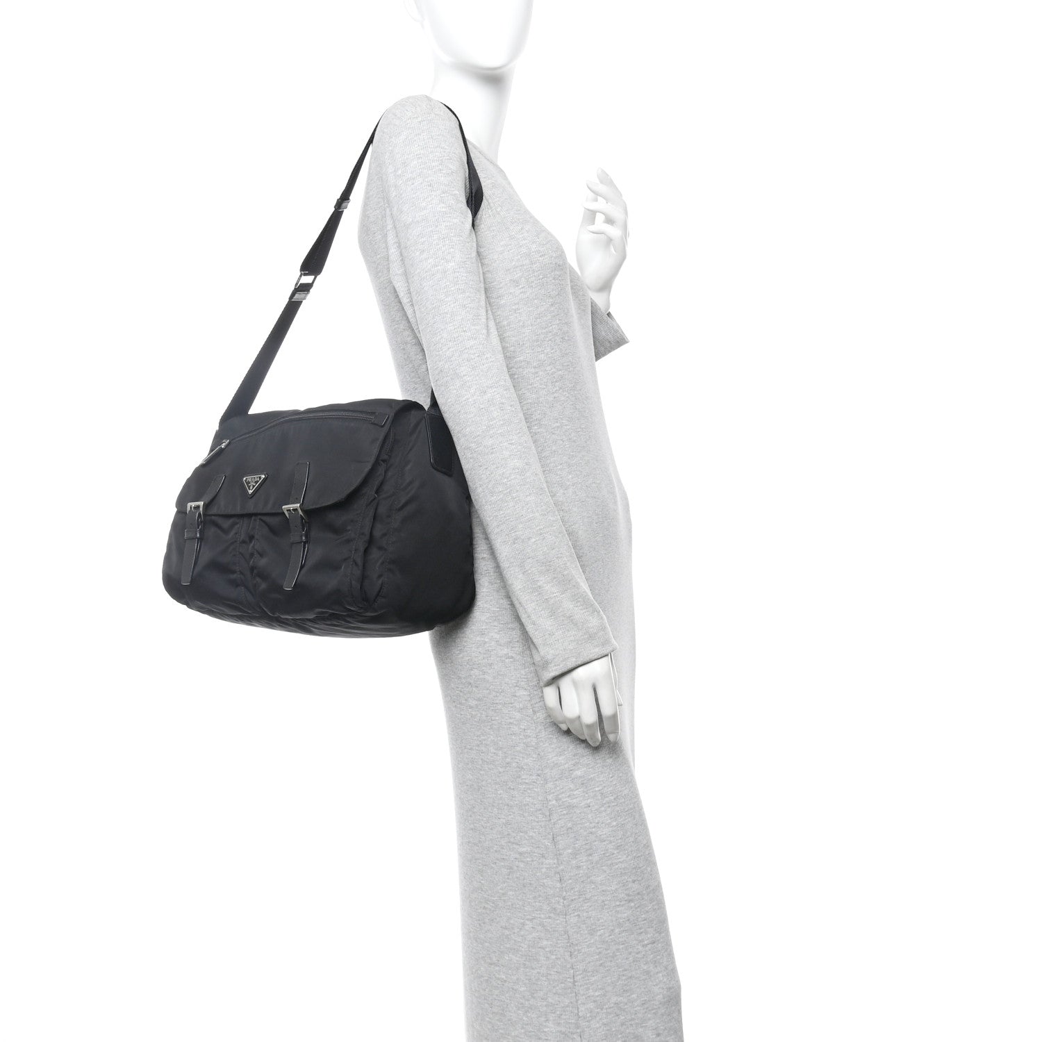 Prada Nylon Vela Sport Messenger Bag Black 2 of 13