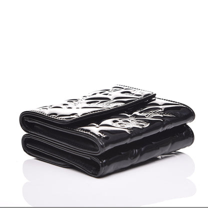 Chanel Patent Calfskin Lucky Symbols Double Sided Wallet Black 5 of 9