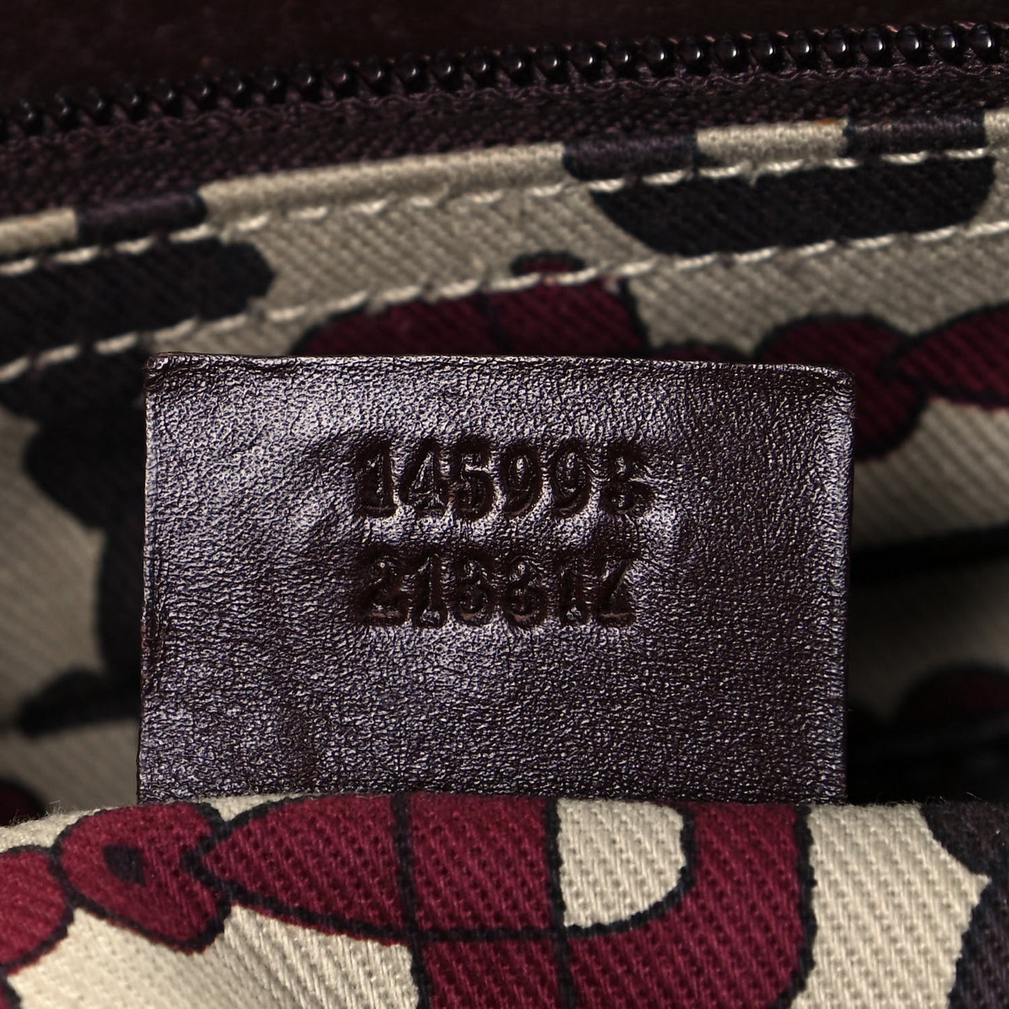 Guccissima Large Punch Tote Chocolate Brown