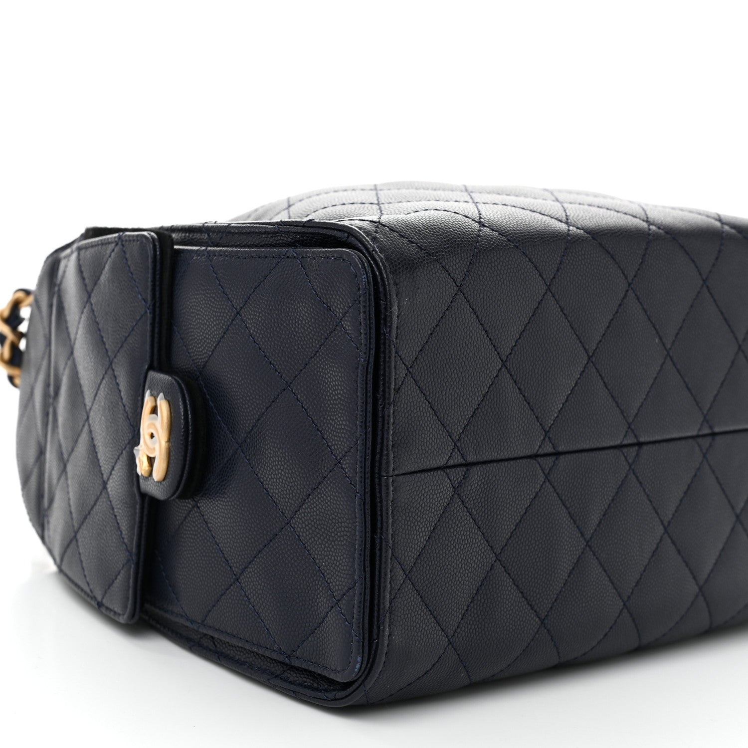 Chanel Caviar Quilted Small Chanel 25 Handbag Dark Navy 9 of 10
