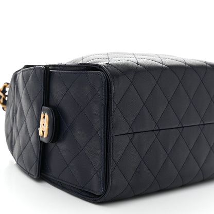 Chanel Caviar Quilted Small Chanel 25 Handbag Dark Navy 9 of 10