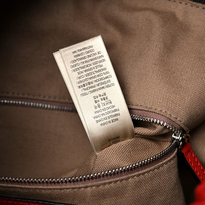 Burberry Grainy Calfskin Medium Ashby Hobo Cadmium Red 7 of 20