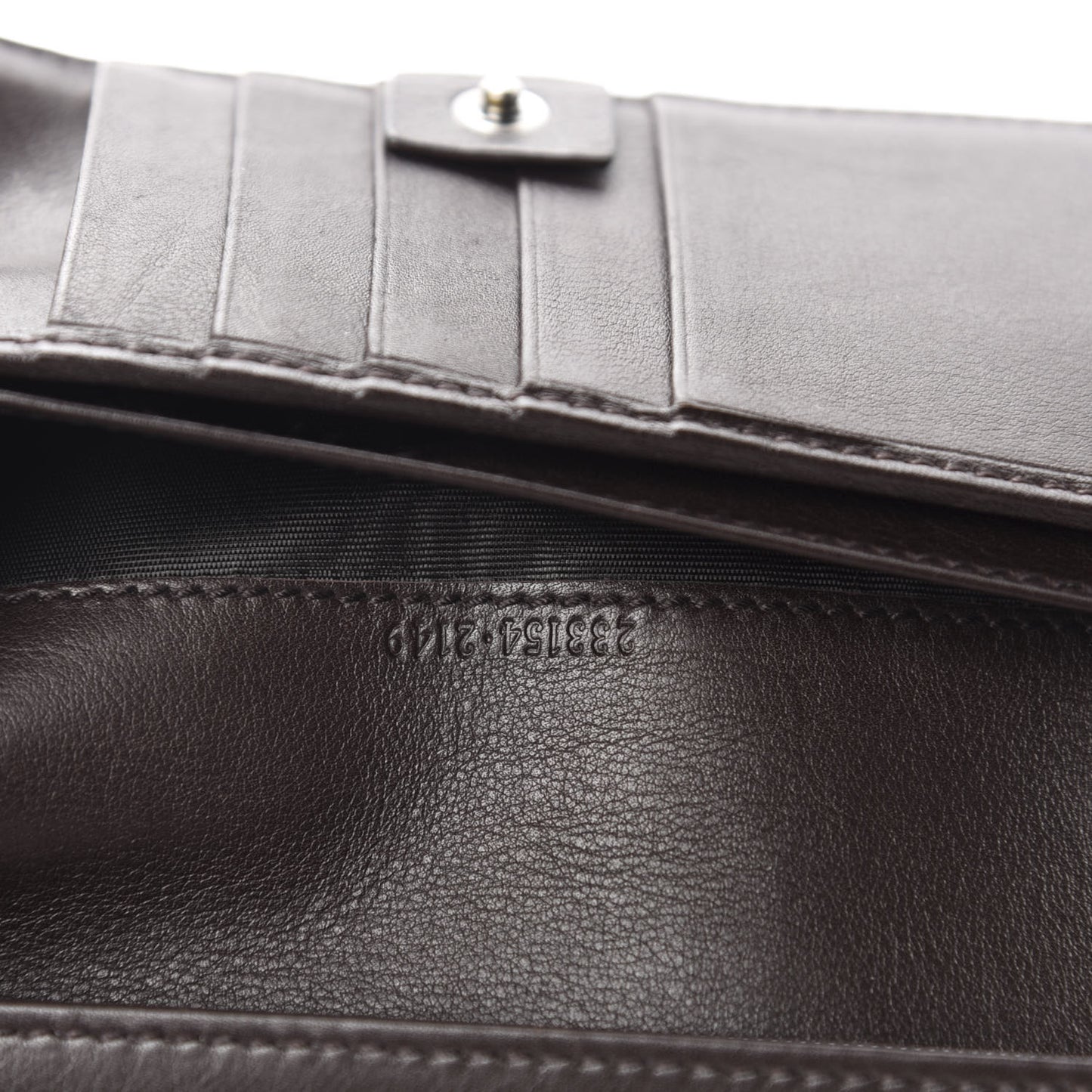Guccissima Avel Continental Flap Wallet Brown