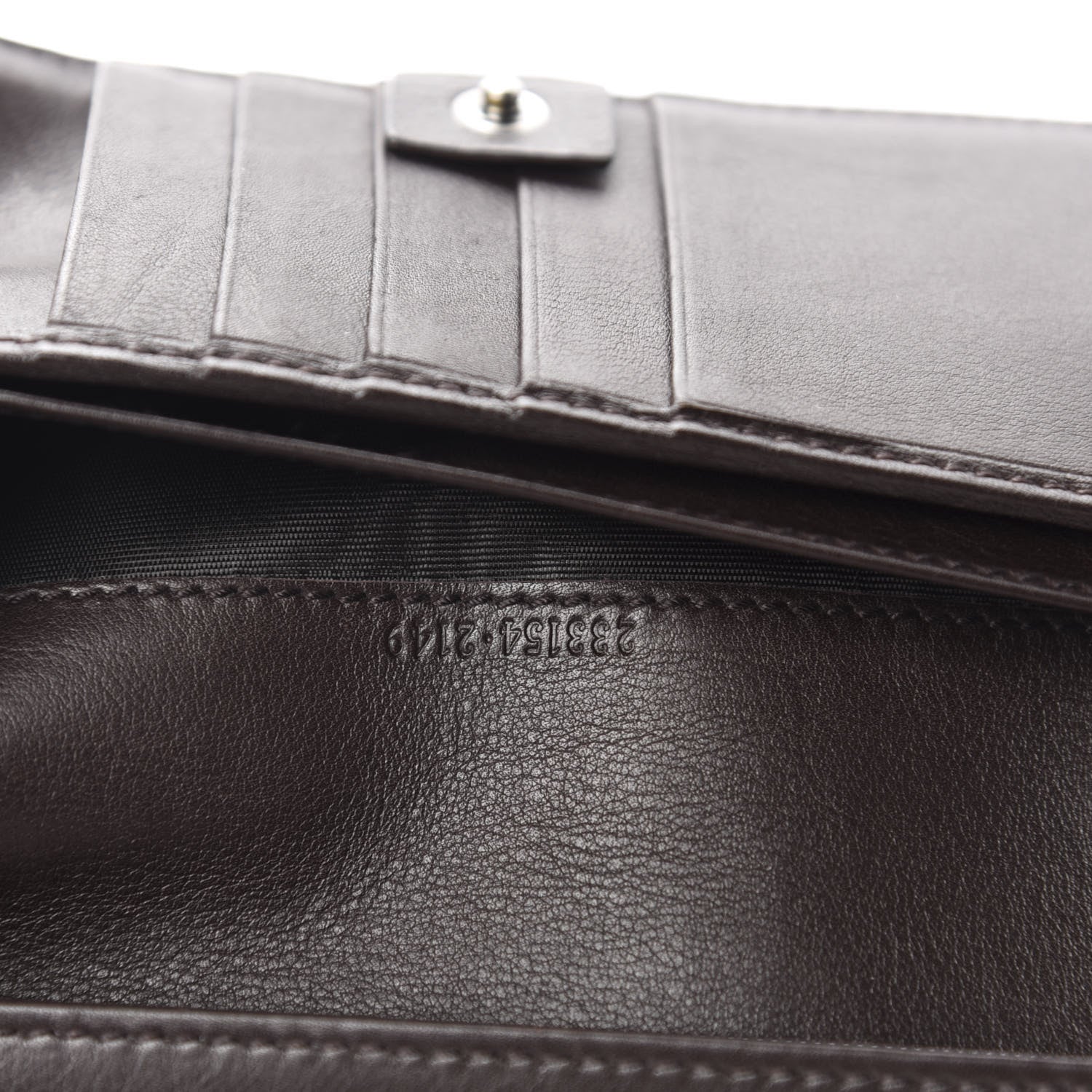Gucci Guccissima Avel Continental Flap Wallet Brown 7 of 9