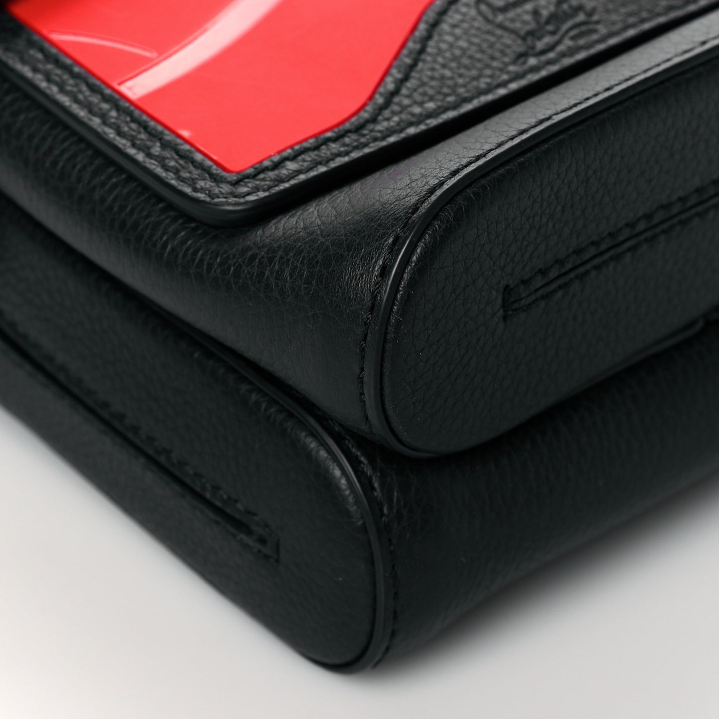 Calfskin Rubber Bench Reporter Loubi Black