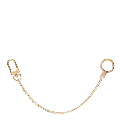 Louis Vuitton Metal Pochette Extender Key Ring Chain Gold 1 of 4