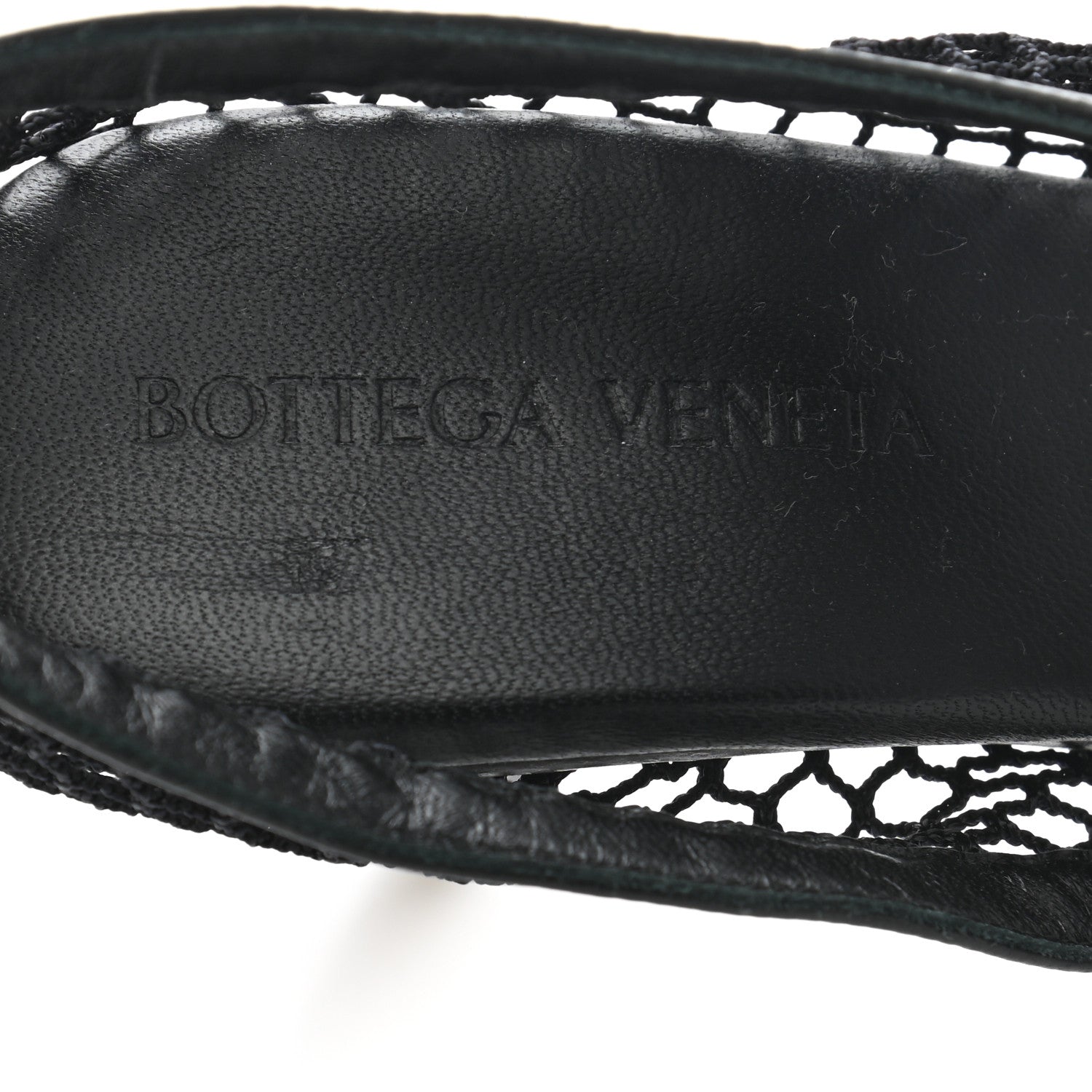 Bottega Veneta Mesh Nappa Chunky Chain Sandals 36 Black 7 of 7