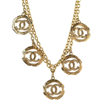 Chanel CC Medallion Short Necklace Gold 1 of 6