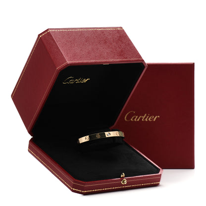 Cartier 18K Yellow Gold 1 Diamond LOVE Cuff Bracelet 16 5 of 5