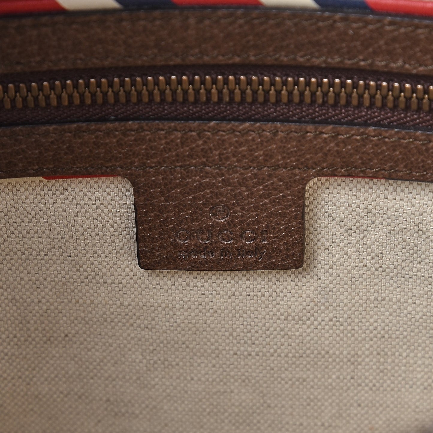 Soft GG Supreme Monogram Courrier Web Medium Flat Messenger Bag Beige New Acero Multicolor