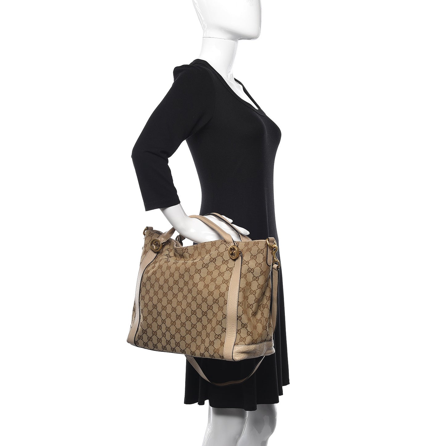 Monogram Medium Miss GG Top Handle Bag Light Brown