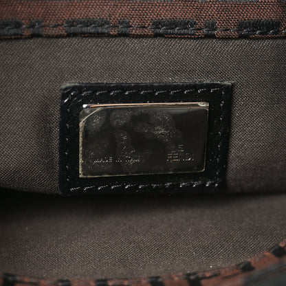 Fendi Zucchino Vitello Hobo Black Moro 6 of 9