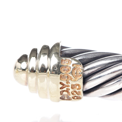 David Yurman Sterling Silver 14K Yellow Gold 5mm Cable Classics Bracelet 4 of 5