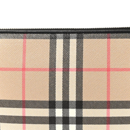 Burberry Vintage Check Calfskin Olympia Slim Pouch Archive Beige 7 of 9
