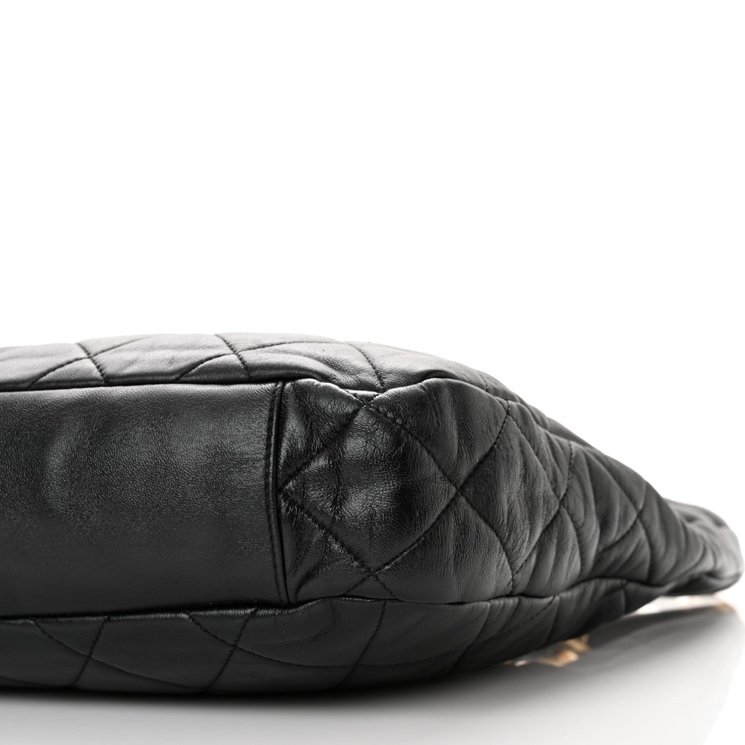 Chanel Lambskin Quilted Large CC Funky Town Hobo Black 10 of 10