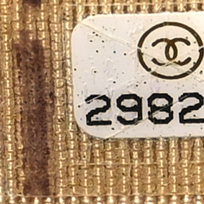 Lambskin Quilted Pearl Crush Mini Vanity Case With Chain Blue