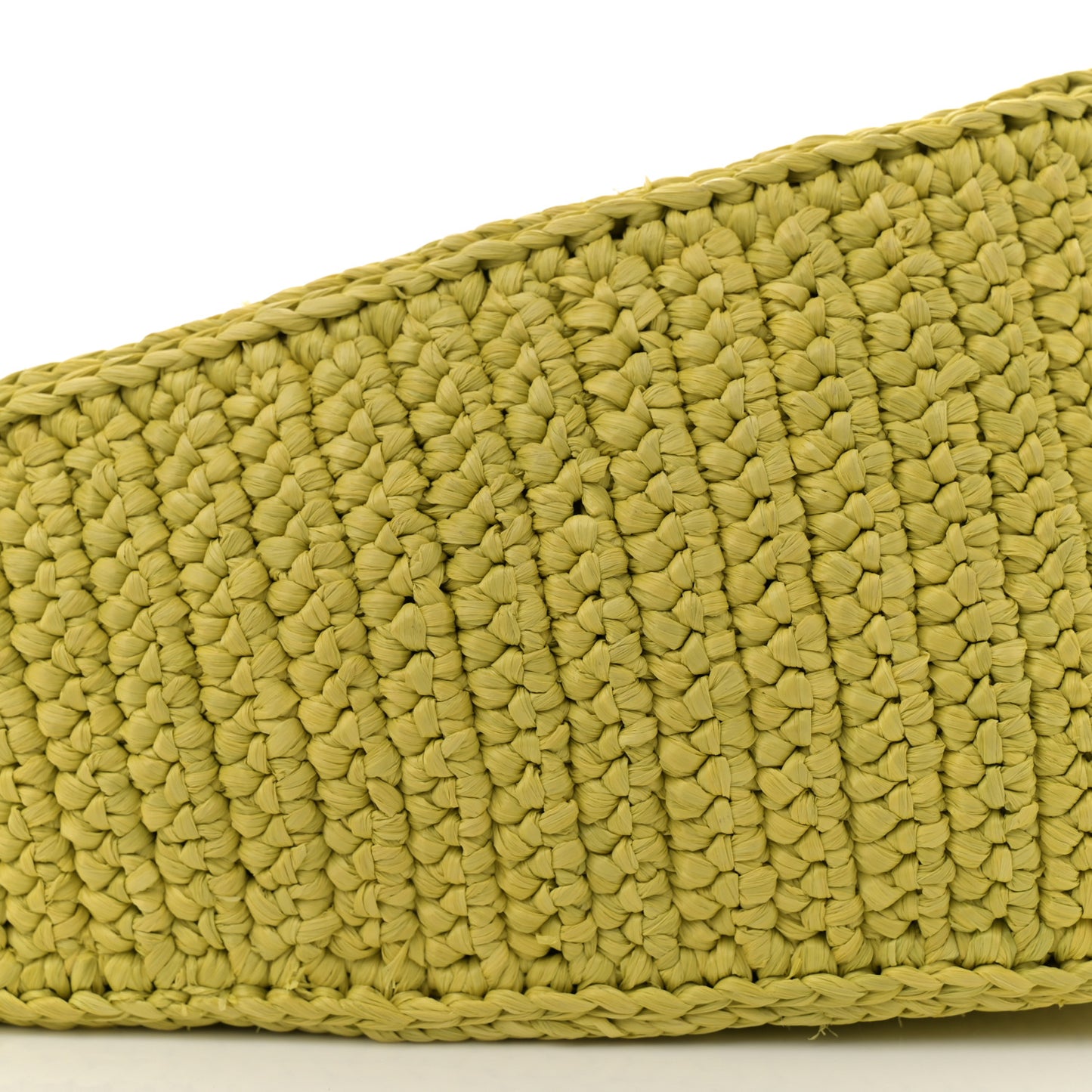 Yarn Raffia Effect Crochet Triangle Shoulder Bag Cedro