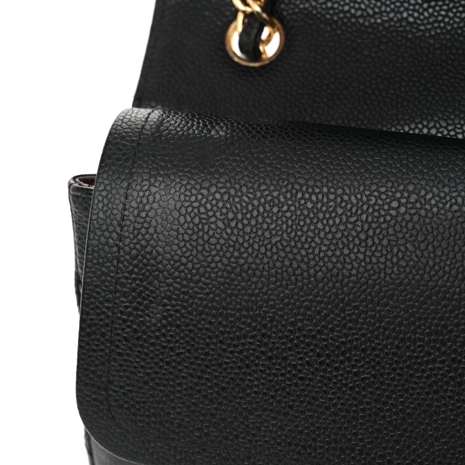 Chanel Caviar Quilted Jumbo Double Flap Black 13 of 14