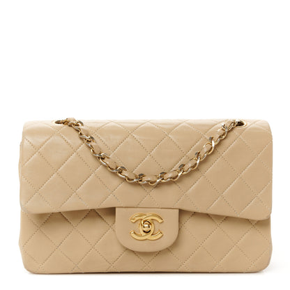 Chanel Lambskin Quilted Medium Double Flap Beige 1 of 12