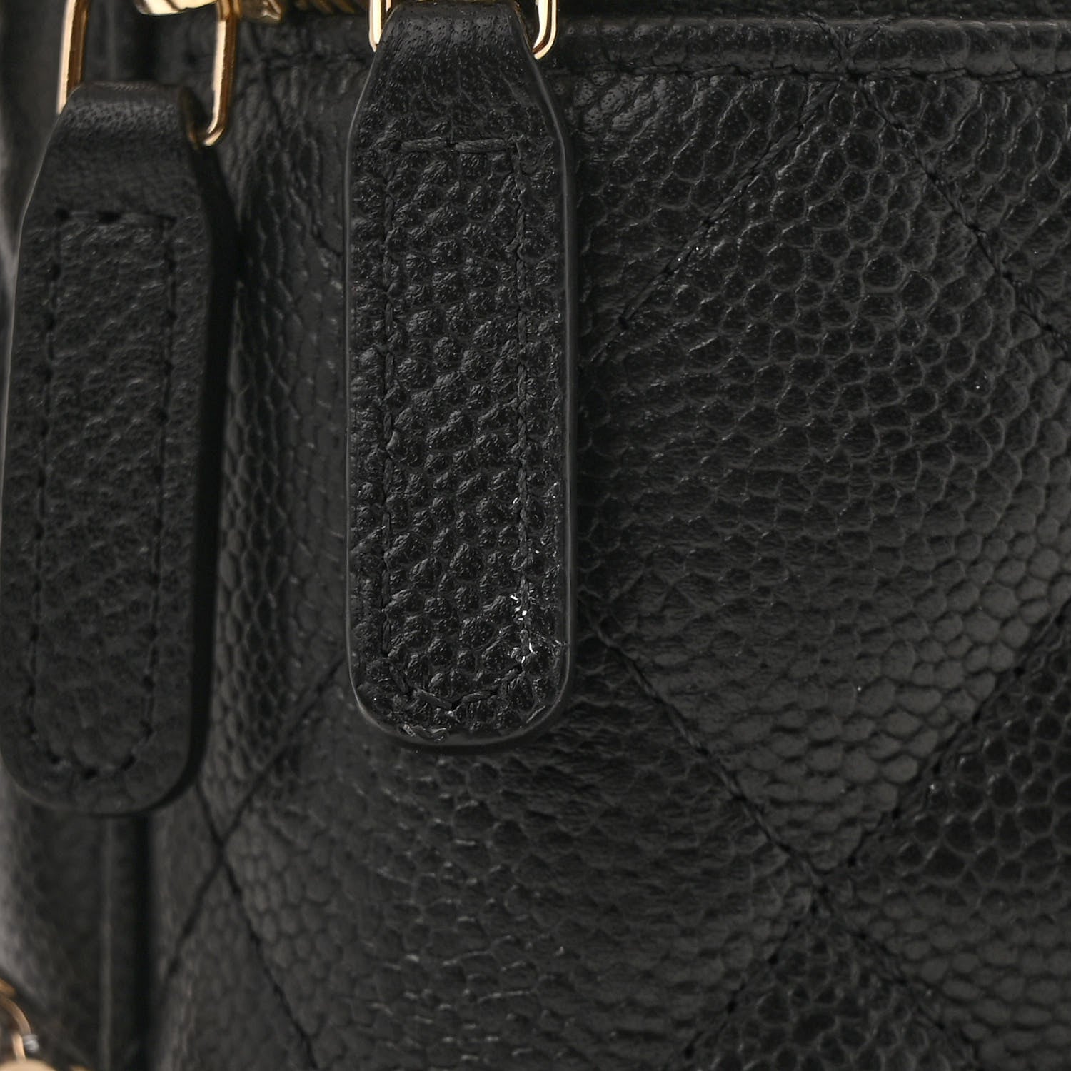 Chanel Caviar Quilted Small Tiny CC Vanity Case With Chain Black 14 of 15