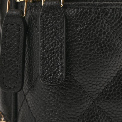 Chanel Caviar Quilted Small Tiny CC Vanity Case With Chain Black 14 of 15