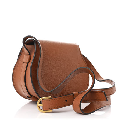 Chloe Calfskin Mini Marcie Round Crossbody Bag Tan 3 of 11