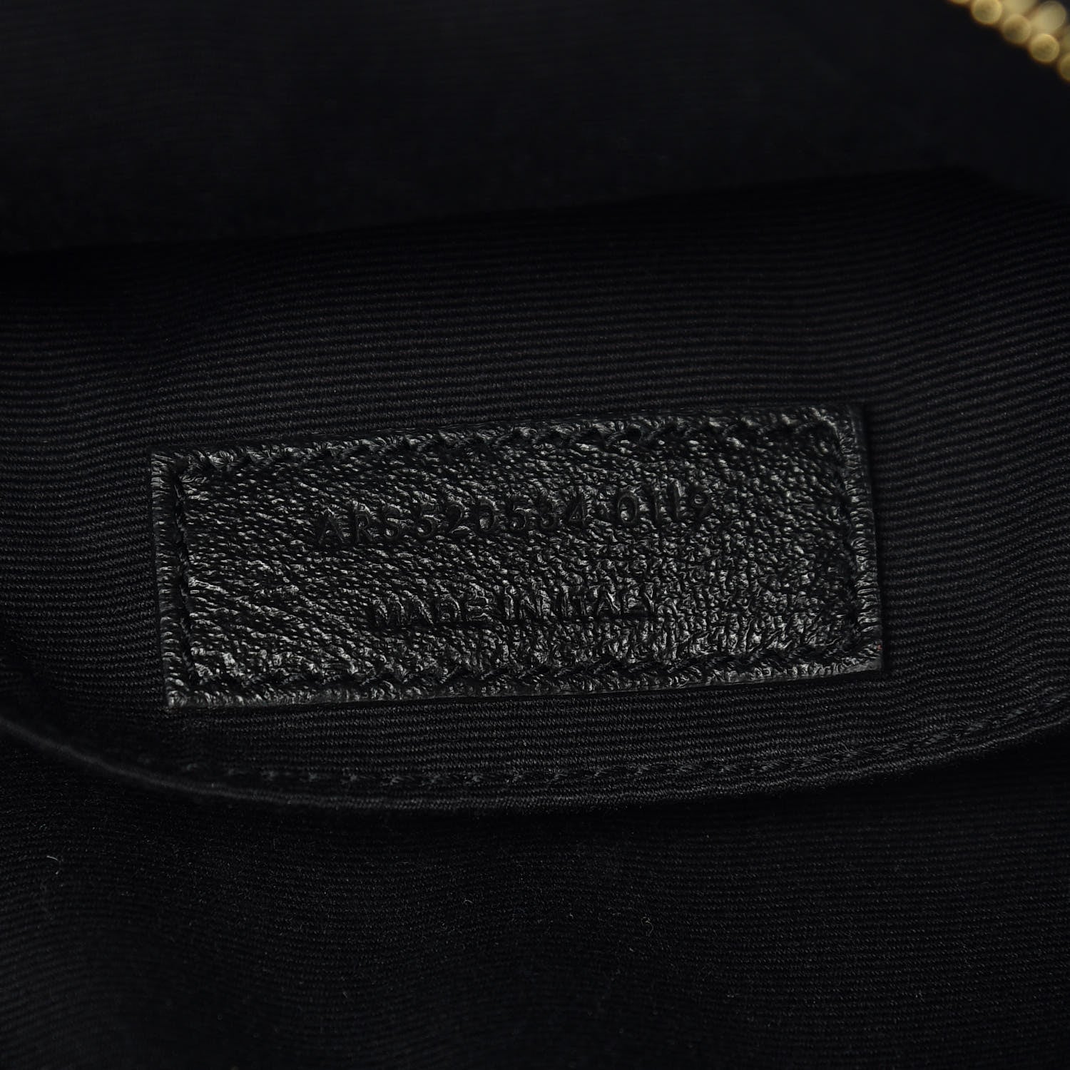 Saint Laurent Calfskin Matelasse Monogram Lou Camera Bag Black 7 of 10