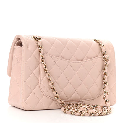 Chanel Caviar Quilted Small Double Flap Light Pink 3 of 9