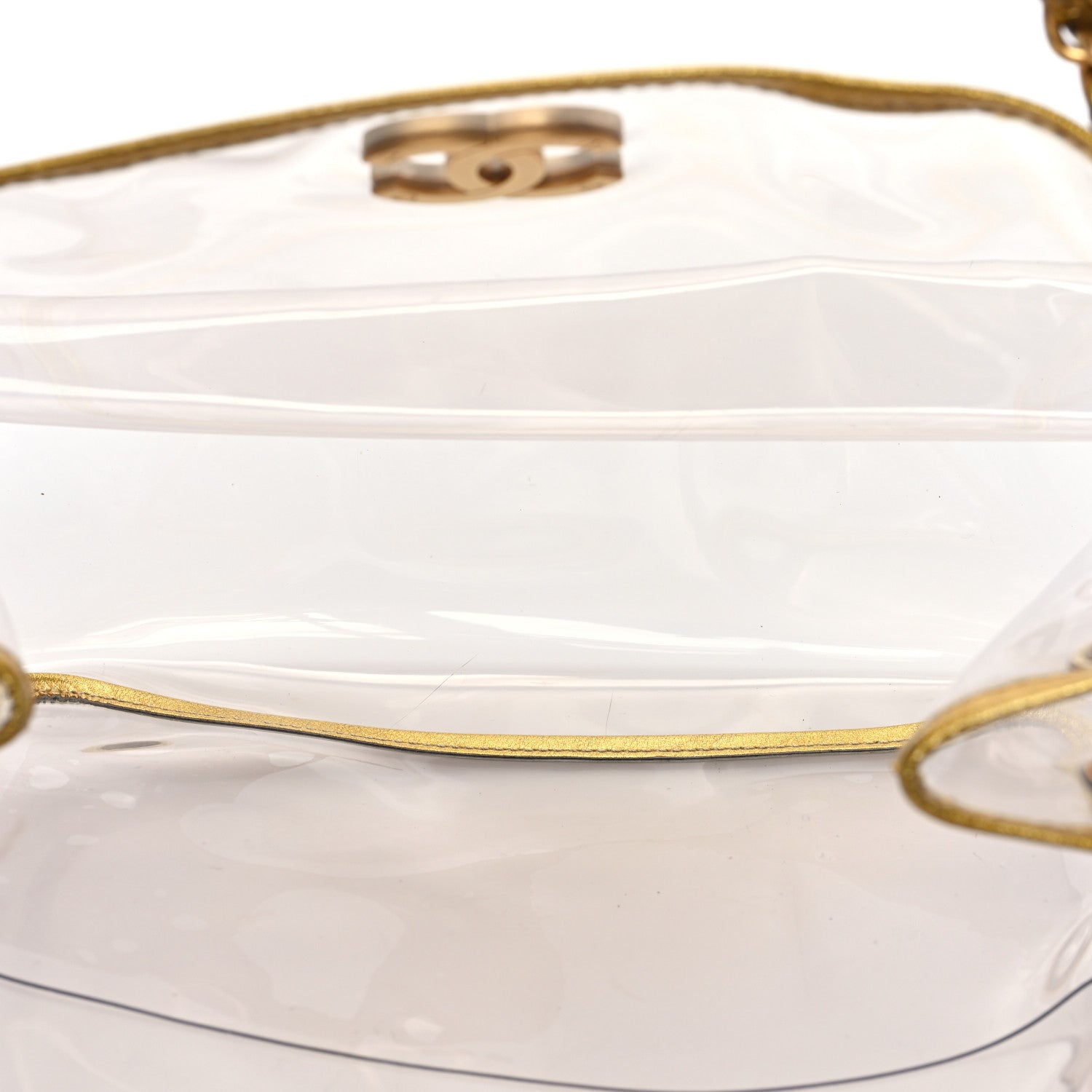 Chanel Vinyl Naked Tote Gold 5 of 11