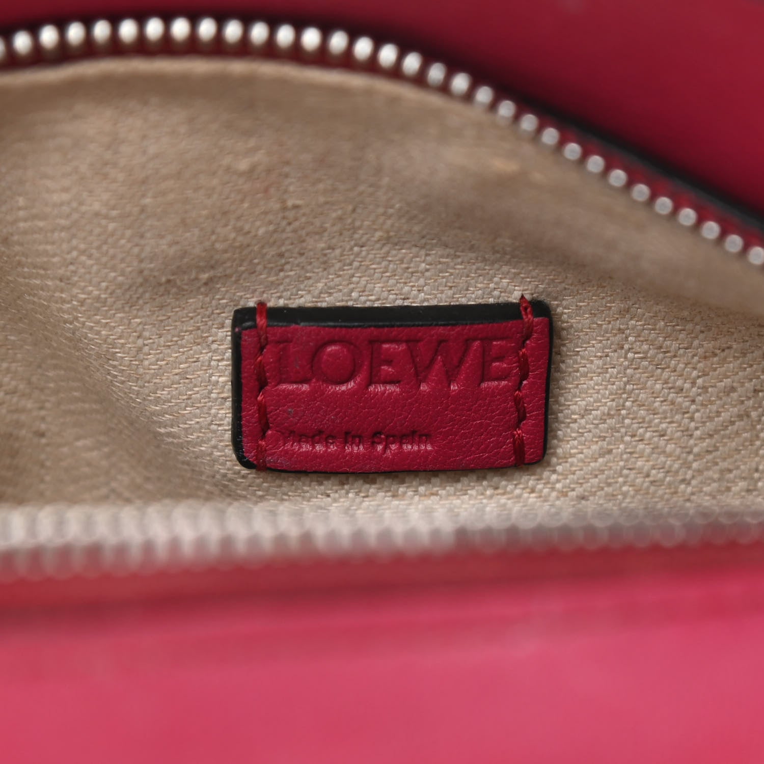 Loewe Calfskin Mini Puzzle Bag Raspberry 6 of 12