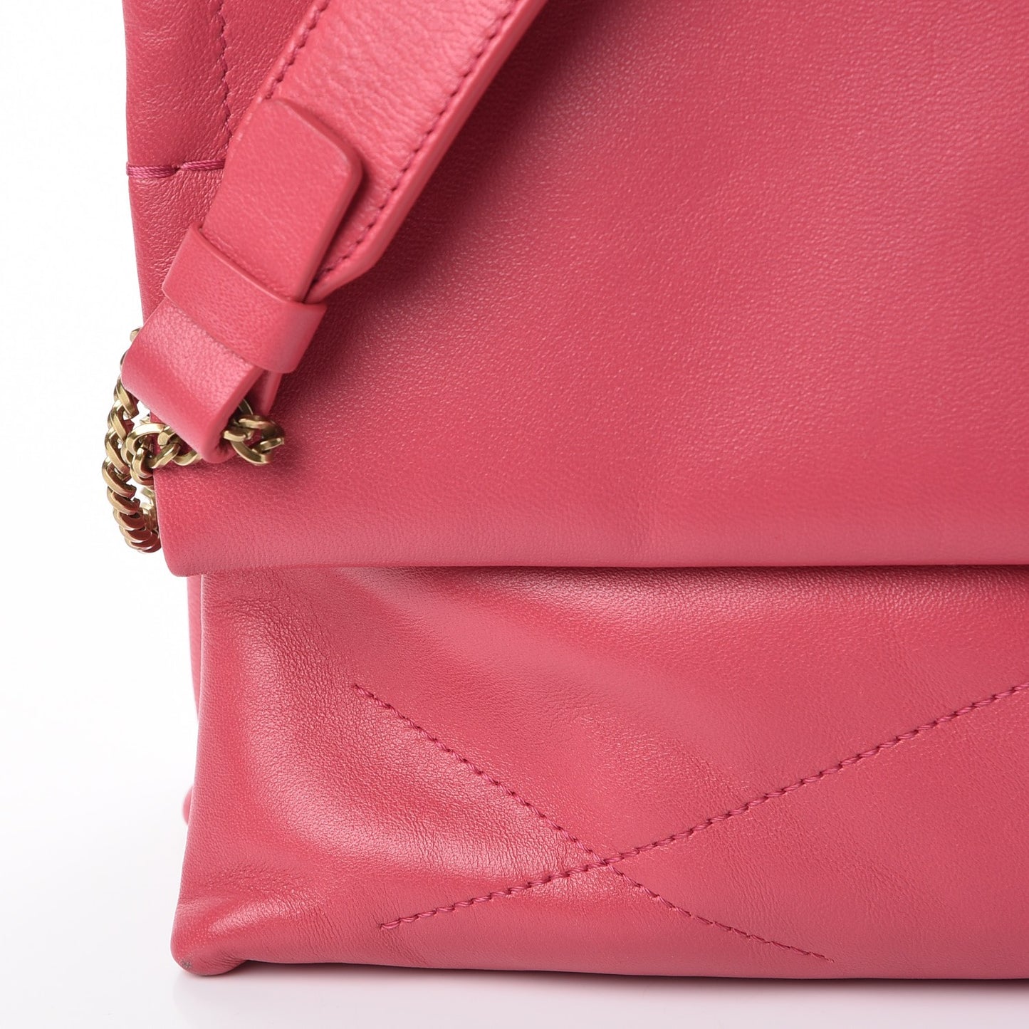 Lambskin Quilted Medium Sugar Flap Shoulder Bag Pink