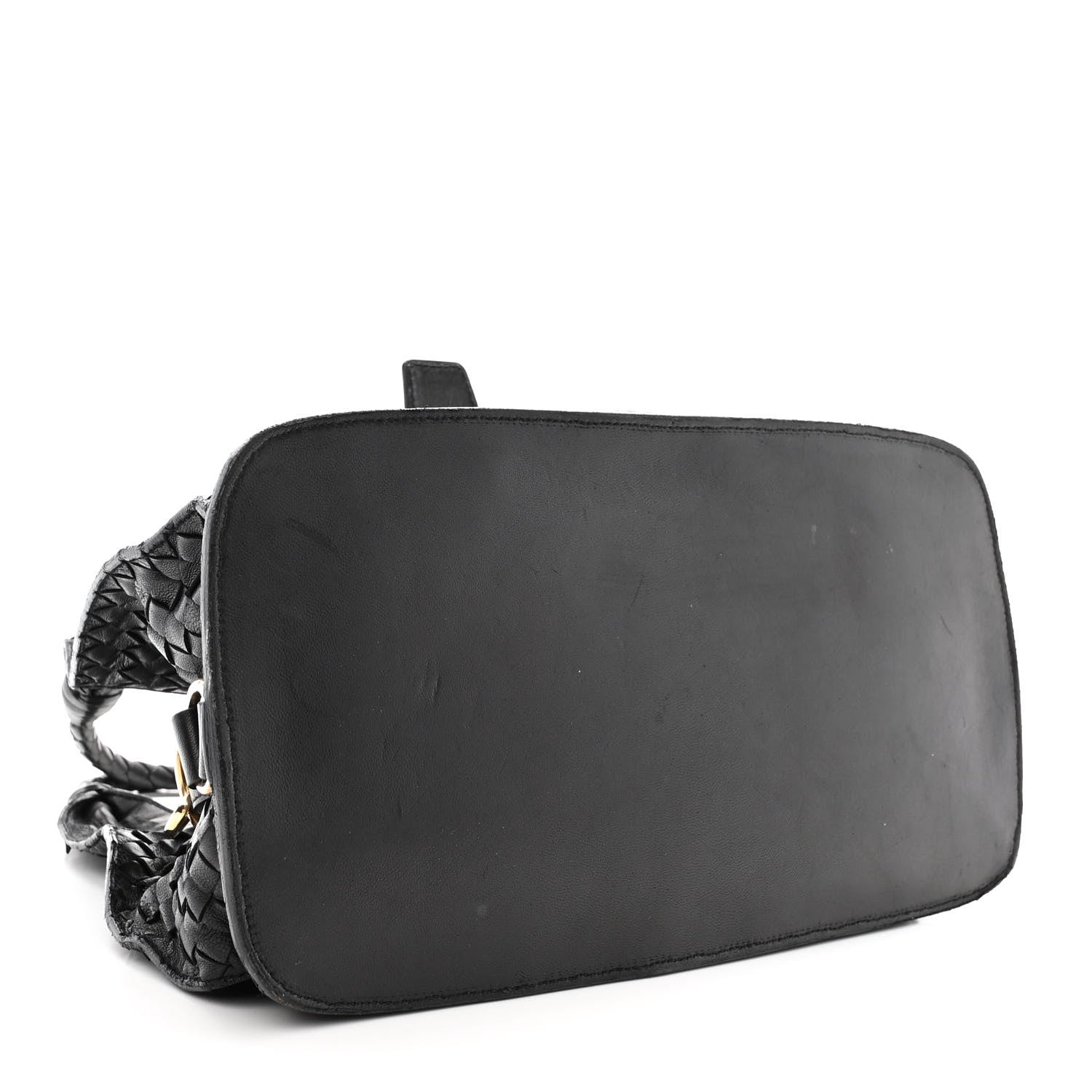 Bottega Veneta Nappa Intrecciato Shoulder Bag Black 4 of 14