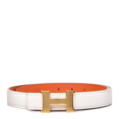 Hermes Swift Epsom 32mm Constance H Belt 75 Craie Orange 1 of 7