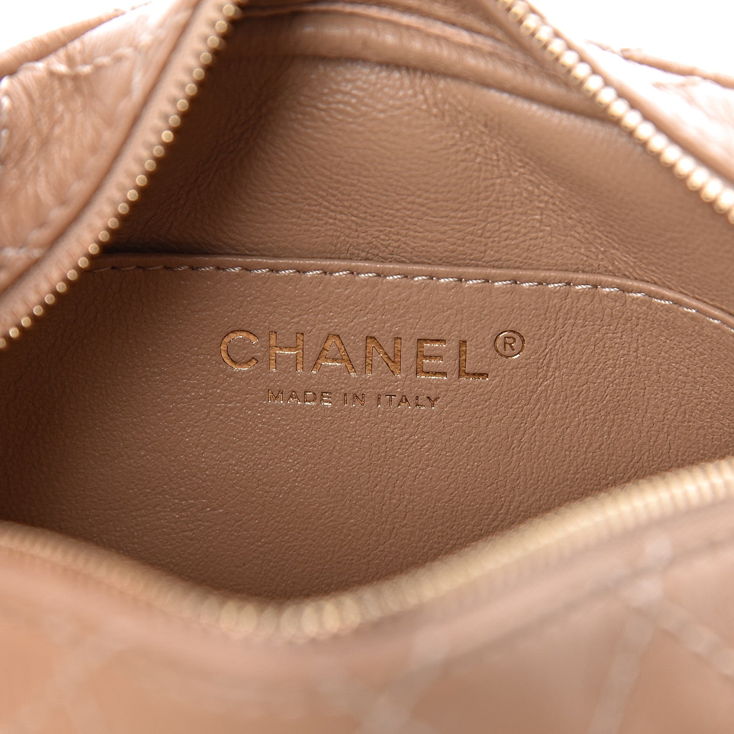 Chanel Aged Calfskin Quilted Mini Reissue Camera Case Beige 6 of 11