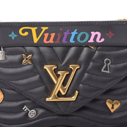 Louis Vuitton Calfskin Love Lock New Wave Chain MM Black 14 of 14
