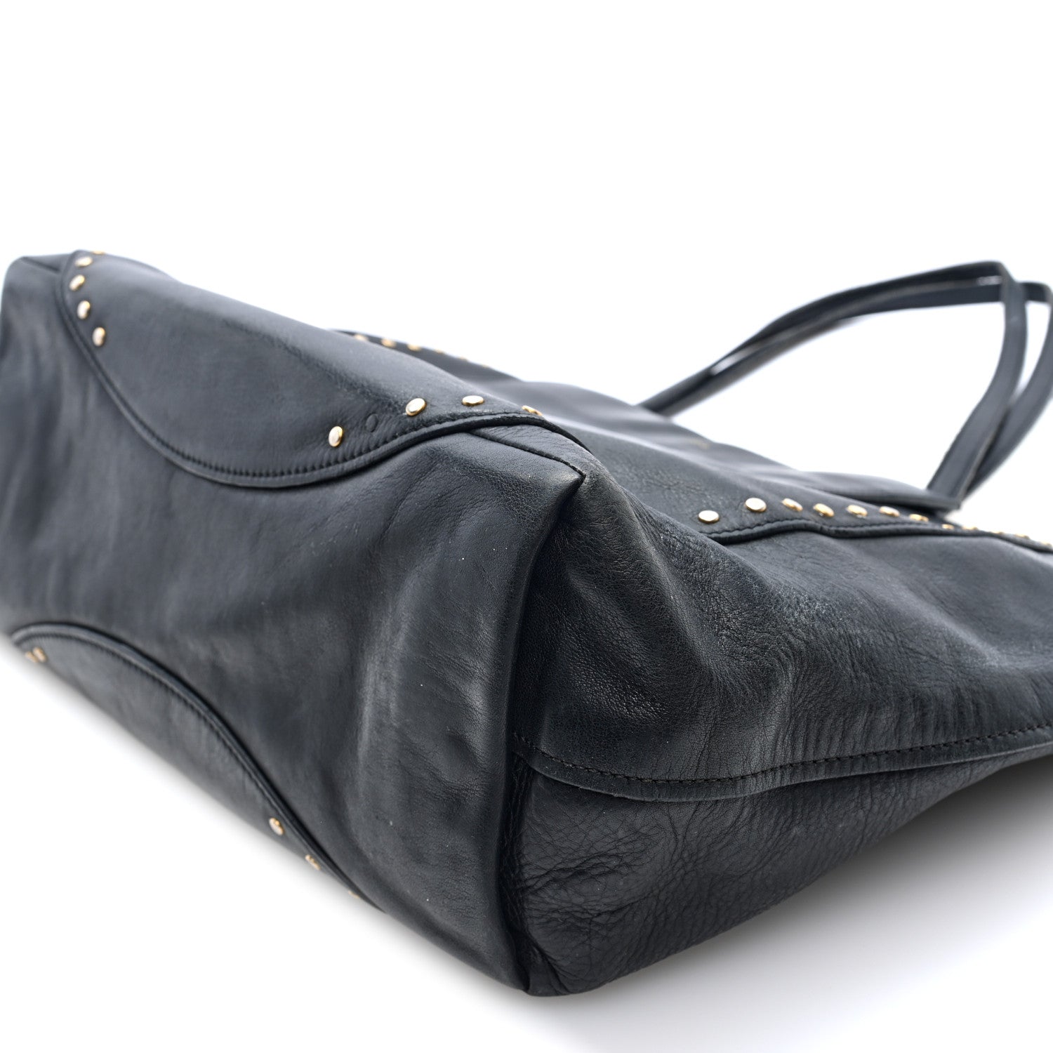 Chloe Calfskin Studded Isa Tote Black 8 of 10