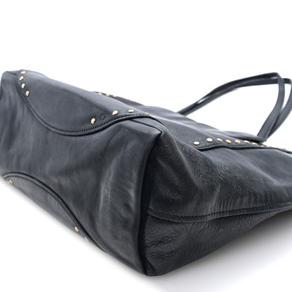 Chloe Calfskin Studded Isa Tote Black 8 of 10