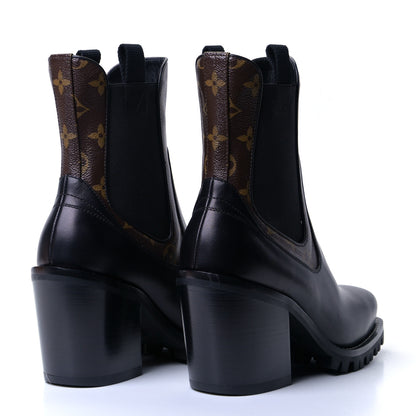 Louis Vuitton Patent Monogram Limitless Ankle Boots 40 Black 8 of 18