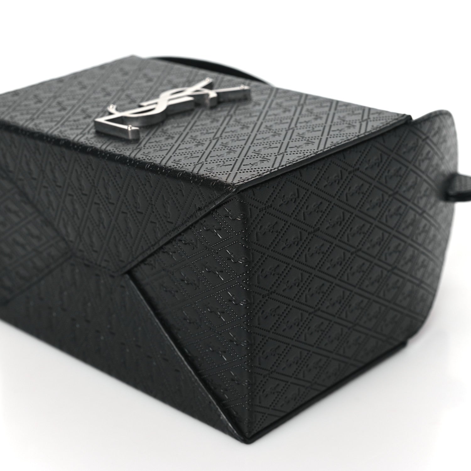 Saint Laurent Calfskin Monogram Take Away Box Black 9 of 9