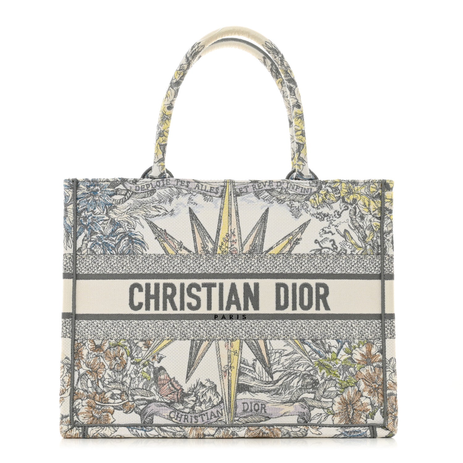 Christian Dior Canvas Embroidered Medium Rêve d'Infini Book Tote Multicolor 1 of 10