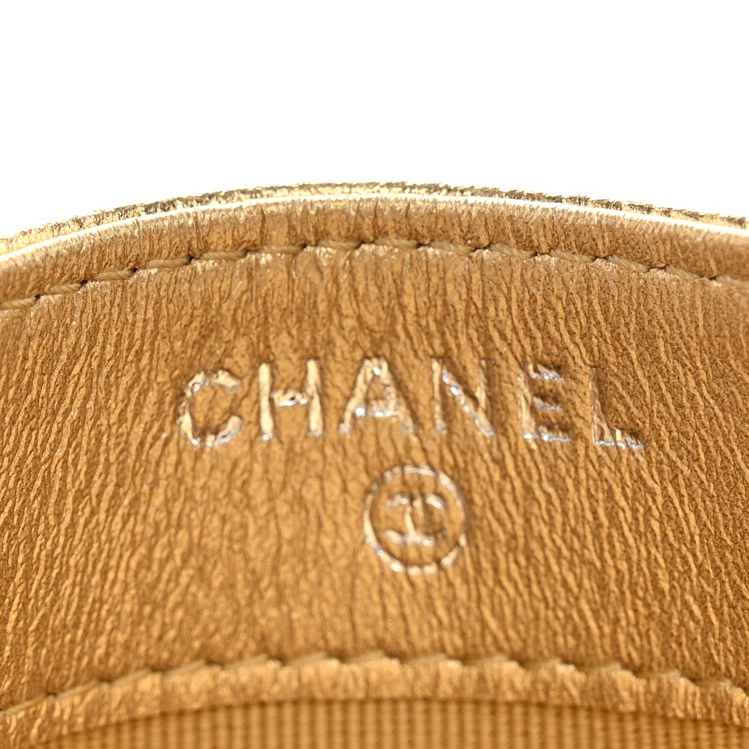 Chanel Metallic Caviar Quilted Card Holder Gold 6 of 8