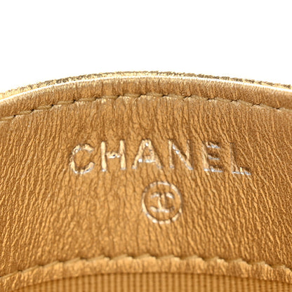 Chanel Metallic Caviar Quilted Card Holder Gold 6 of 8