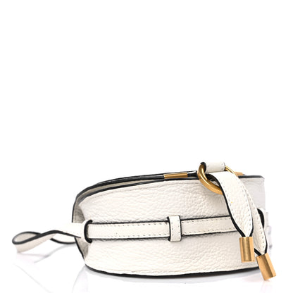 Chloe Calfskin Nano Marcie Saddle Bag White 4 of 9